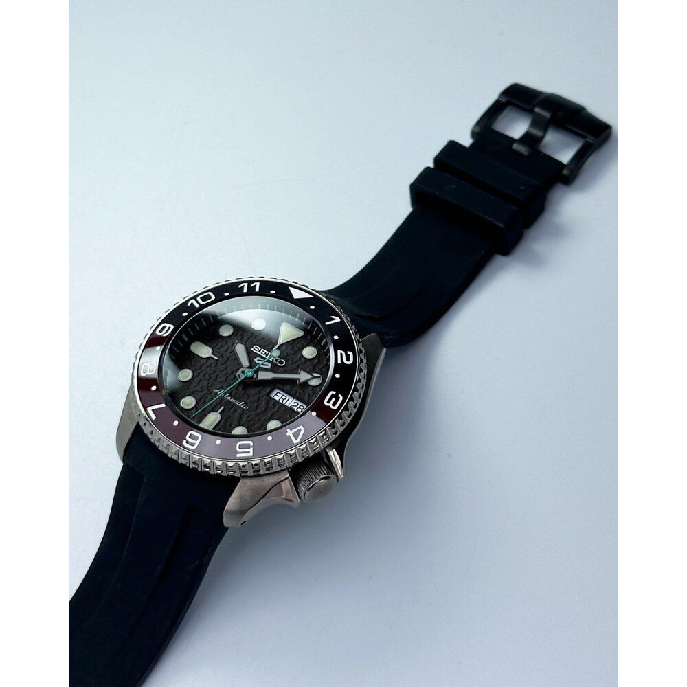 42mm Original Seiko 5 Sport Mod SRPD SRPD85K1 Dual Time